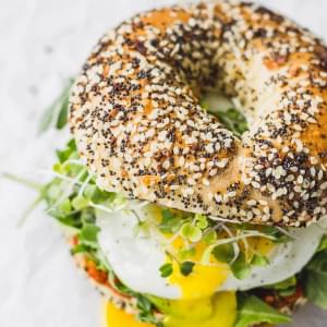 Eggs Bagel Image